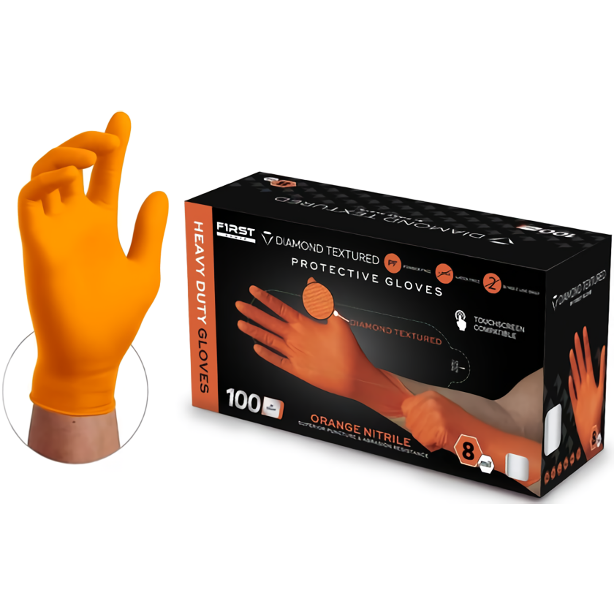 GRIP 8 Mil Nitrile Glove